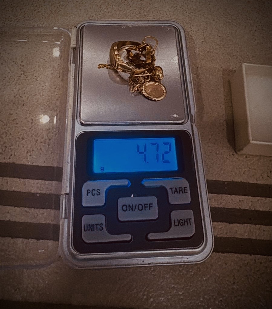 Conjunto pesado e avaliado na hora